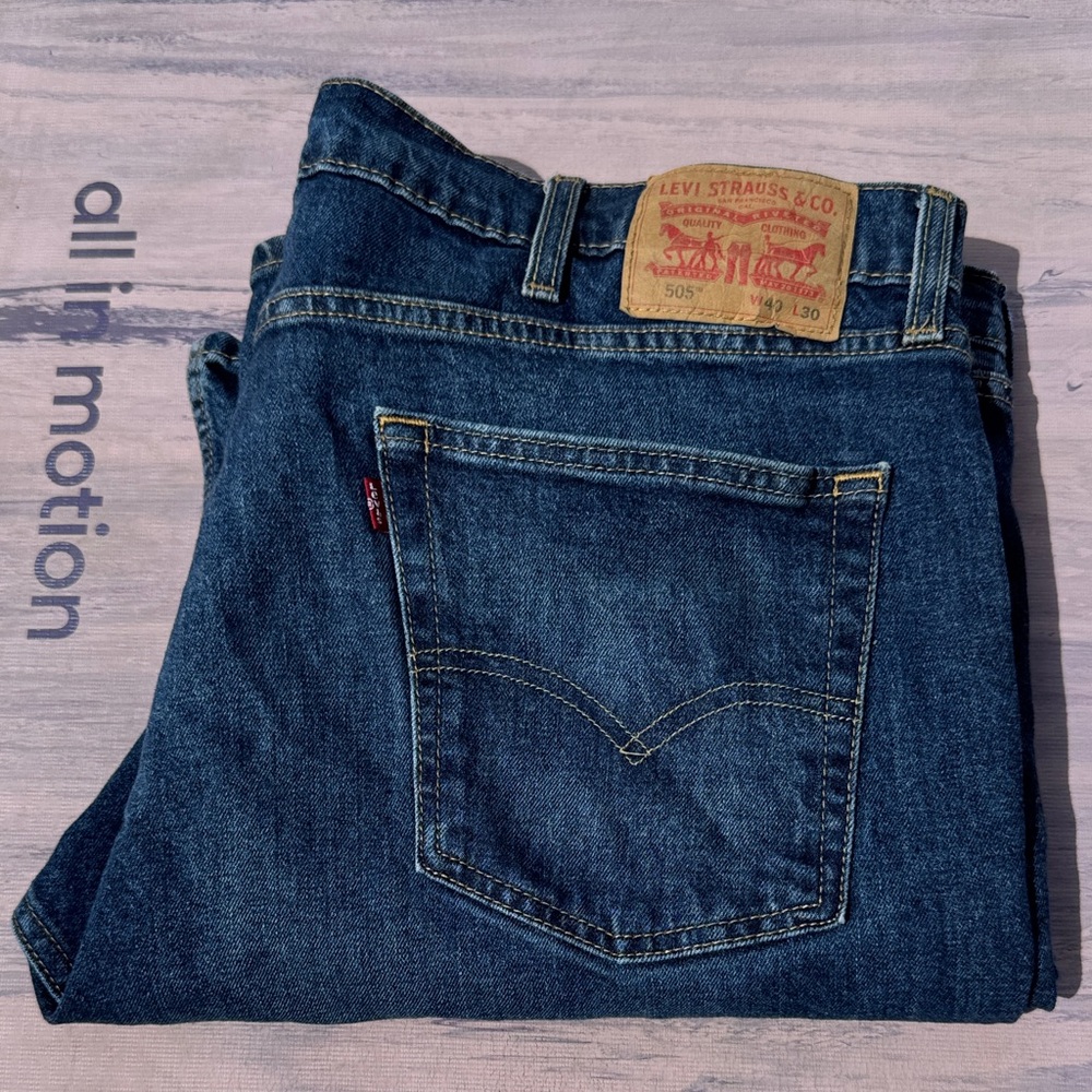 Levi's 505 Men's Dark Blue Relaxed Jeans